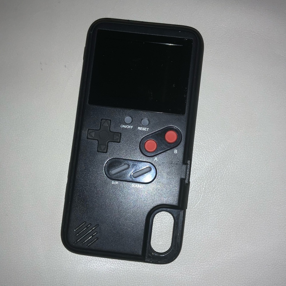 Gameboy IPhone X/XS Phone case with charging cable not pictured. NWOB